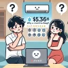 An illustration of a Japanese man and woman researching why a certain brand of air conditioners is cheap. They are looking at a computer screen with a questioning expression, surrounded by symbols representing cost analysis and product comparisons. The background is a home setting with a modern and clean design.